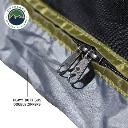 OVS HD Nomadic 2.0 Awning Room Enclosure, Grey Body, Green Trim (4 Walls & Floor) by OVS