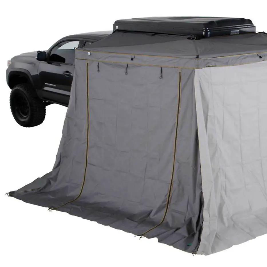 OVS HD Nomadic 270 LTE - Awning Wall 1, Driver Side, Grey Body, Green Trim W/Storage Bag by OVS