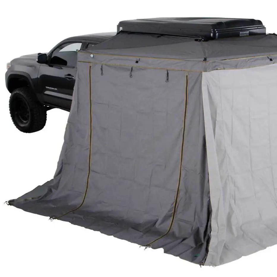 OVS HD Nomadic 270 LTE - Awning Wall 1, Driver Side, Grey Body, Green Trim W/Storage Bag by OVS