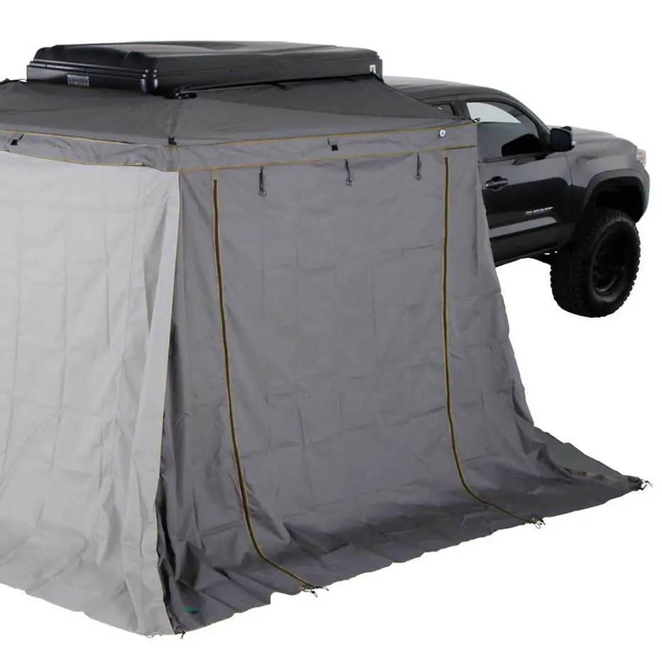 OVS HD Nomadic 270 LTE - Awning Wall 1, Driver Side, Grey Body, Green Trim W/Storage Bag by OVS