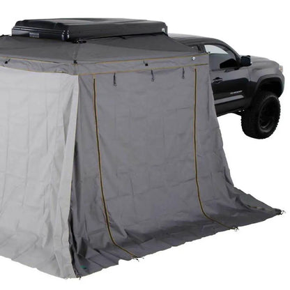 OVS HD Nomadic 270 LTE - Awning Wall 1, Driver Side, Grey Body, Green Trim W/Storage Bag by OVS