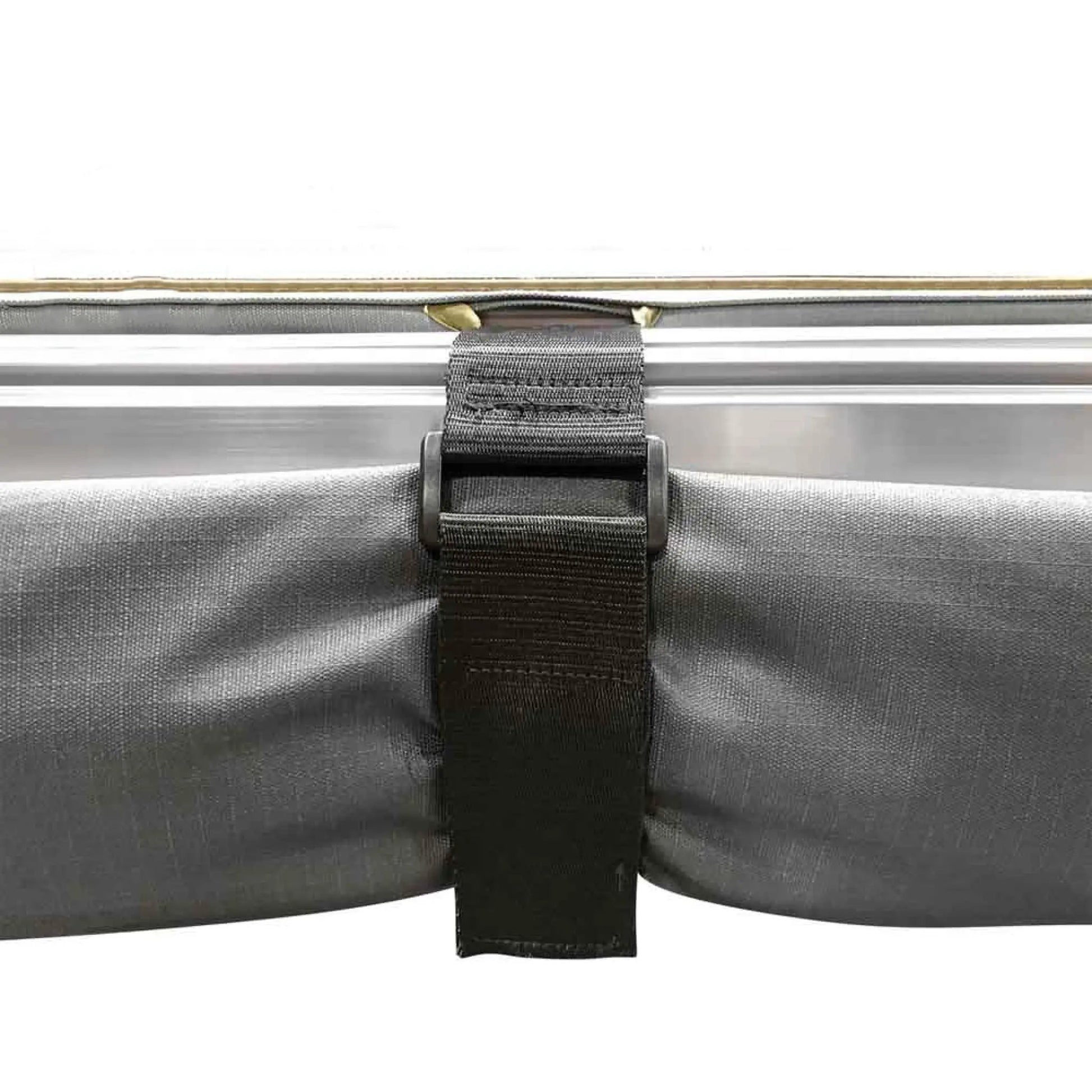 OVS HD Nomadic 2.0 - Awning, 6.5' Long, Grey Body, Green Trim & Black Travel Cover by OVS