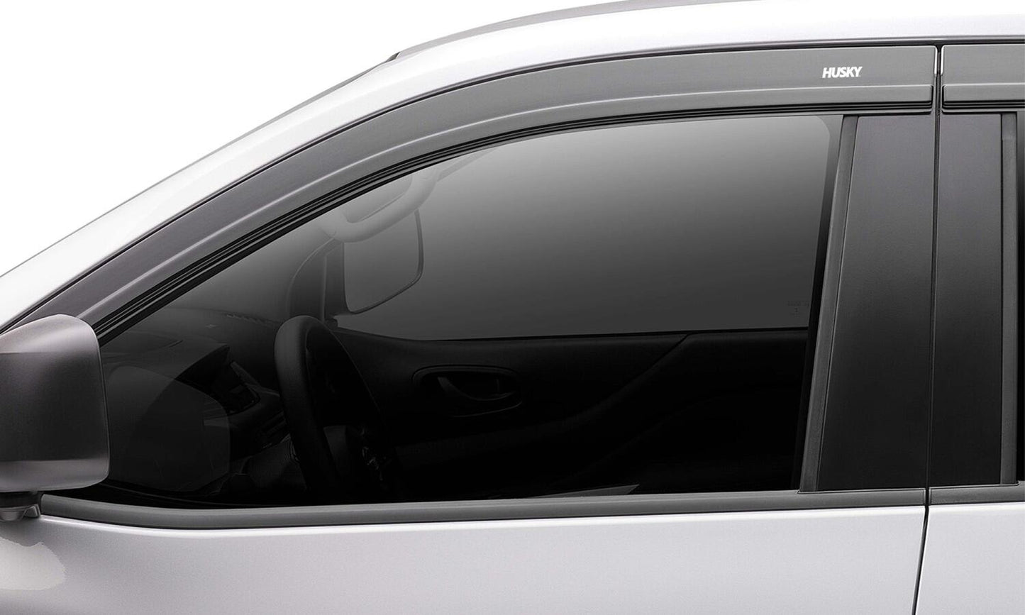 Husky Liners Low Profile Ventvisor Deflector; Smoke; Outside Mount; 4 pc.