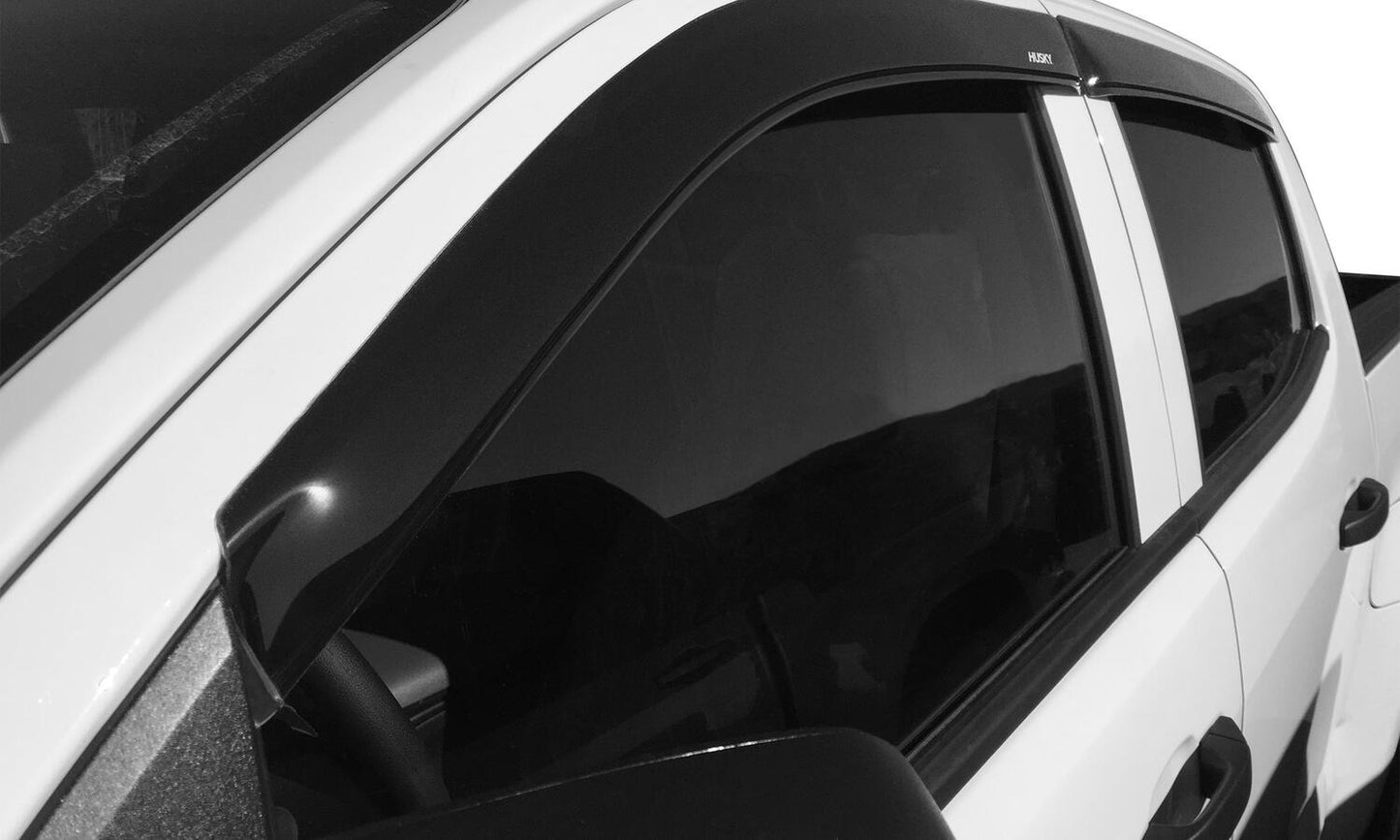 Husky Liners Low Profile Ventvisor Deflector; Smoke; Outside Mount; 4 pc.