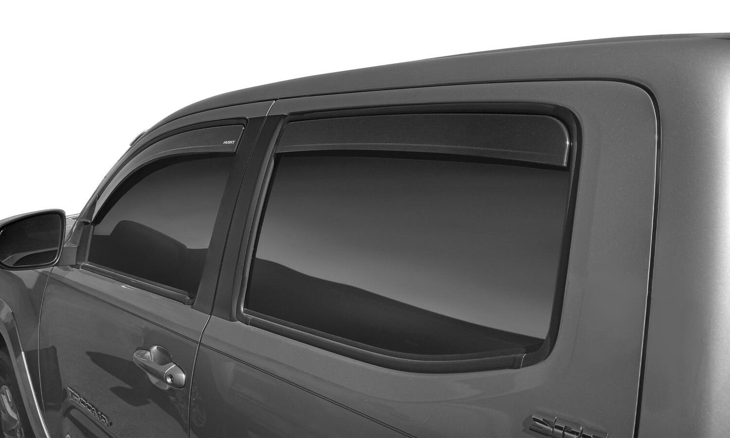 Husky Liners Low Profile Ventvisor Deflector; Smoke; In-Channel Mount; 4 pc.