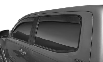 Husky Liners Low Profile Ventvisor Deflector; Smoke; In-Channel Mount; 4 pc.