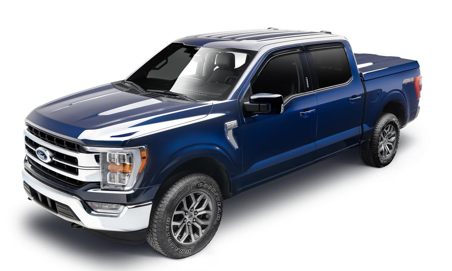Husky Liners Low Profile Ventvisor Deflector; Smoke; Outside Mount; 4 pc.
