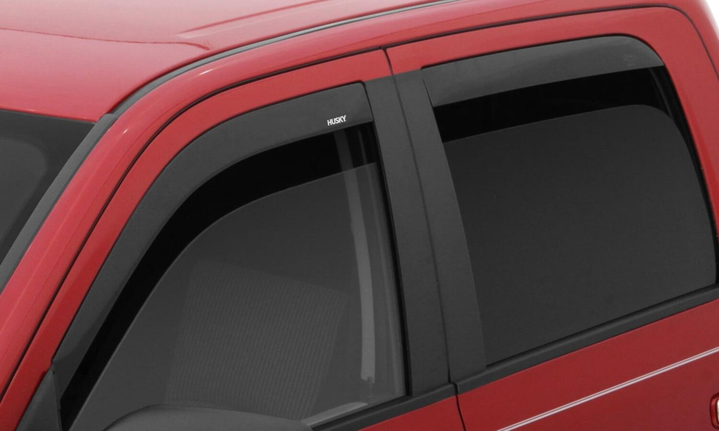 Husky Liners Low Profile Ventvisor Deflector; Smoke; In-Channel Mount; 4 pc.