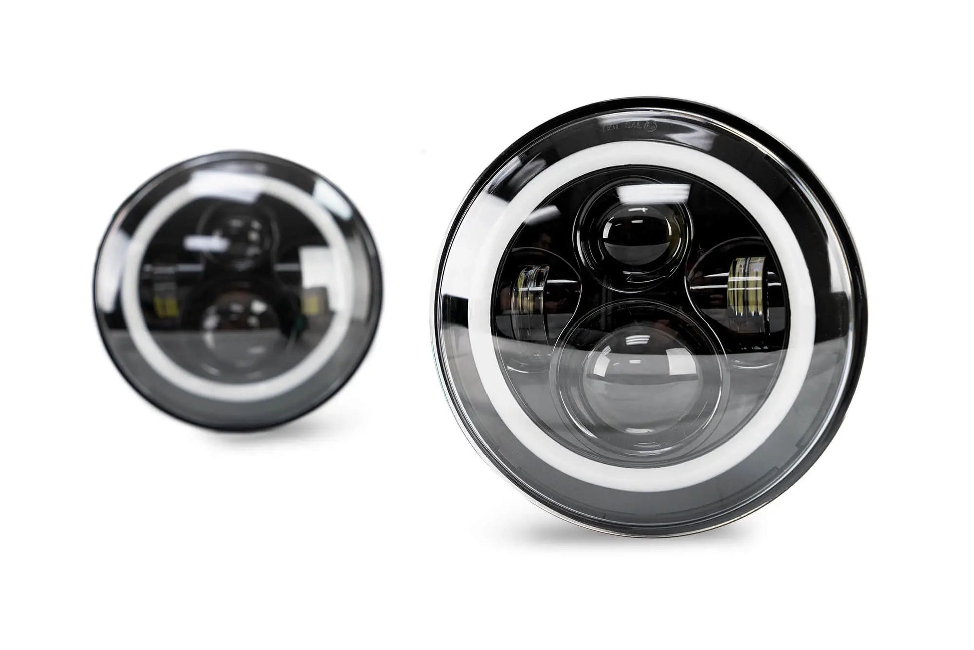DV8 Offroad 07-18 Jeep JK Projector Headlights; Halo by DV8 Offroad