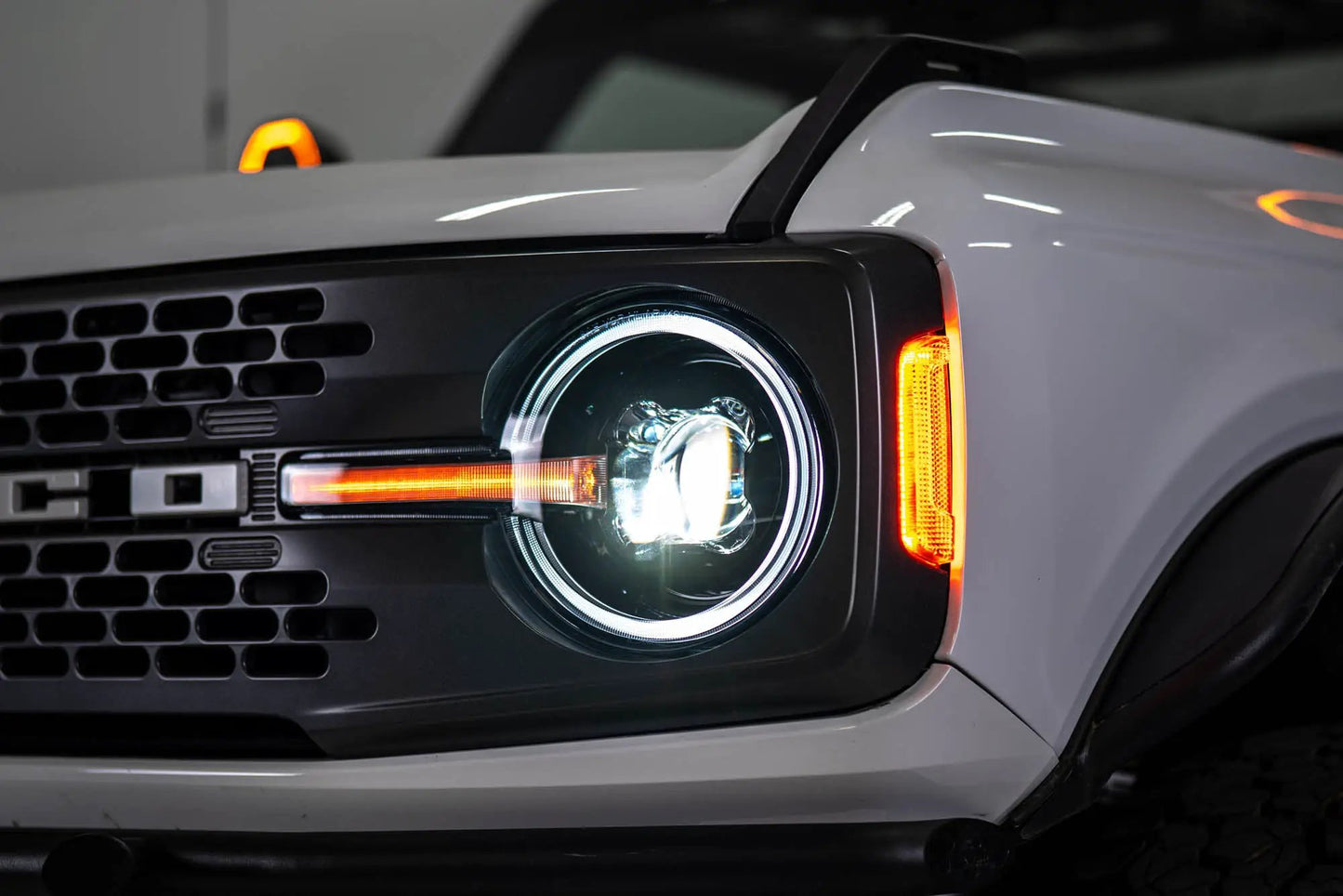 DV8 Offroad 2021-2025 Ford Bronco Black Headlights by DV8 Offroad