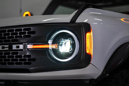 DV8 Offroad 2021-2025 Ford Bronco Black Headlights by DV8 Offroad