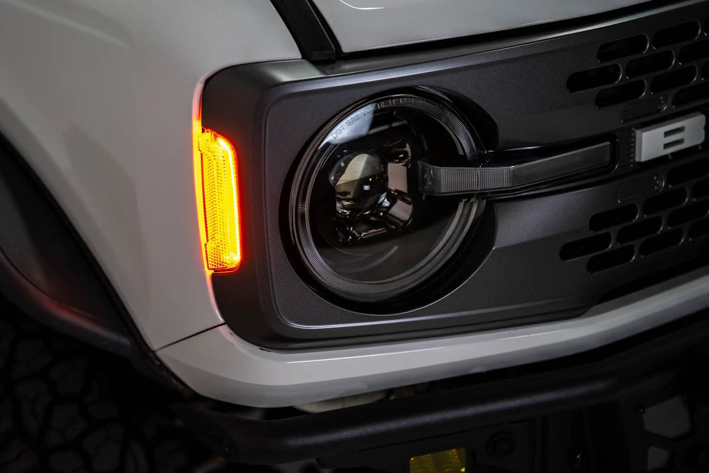 DV8 Offroad 2021-2025 Ford Bronco Black Headlights by DV8 Offroad