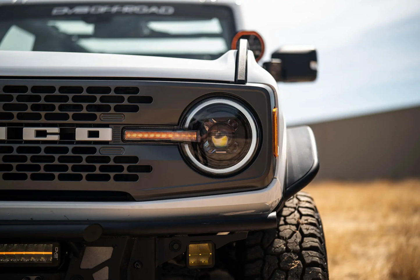 DV8 Offroad 2021-2025 Ford Bronco Black Headlights by DV8 Offroad