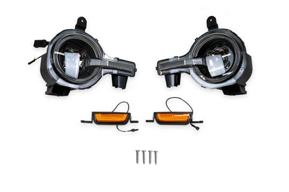 DV8 Offroad 2021-2025 Ford Bronco Black Headlights by DV8 Offroad