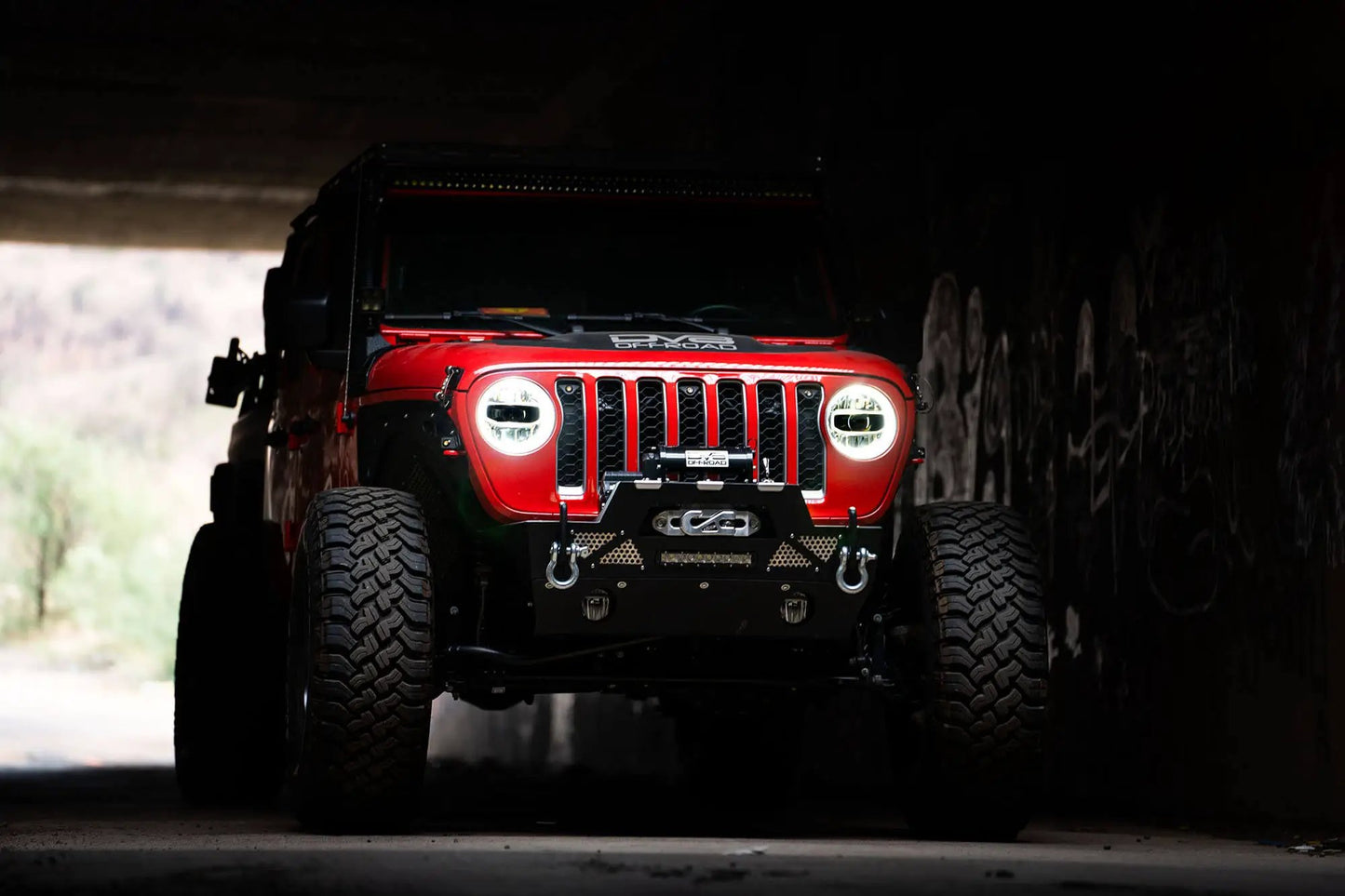 DV8 Offroad Jeep JL & JT LED Headlights Chrome by DV8 Offroad