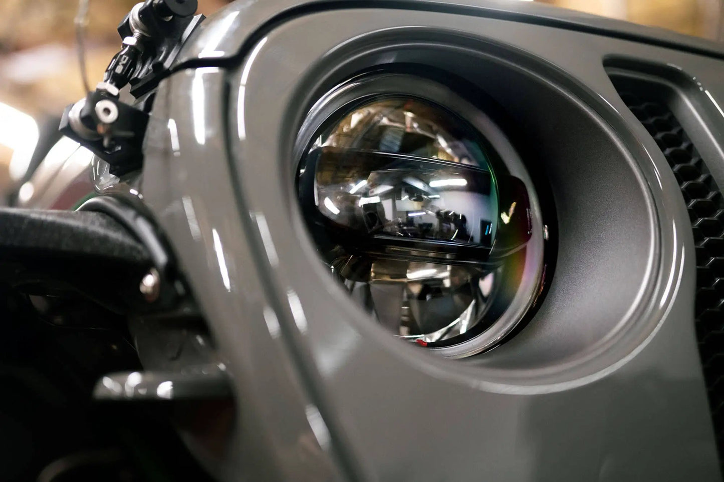 DV8 Offroad Jeep JL & Jeep JT LED Headlights Black by DV8 Offroad