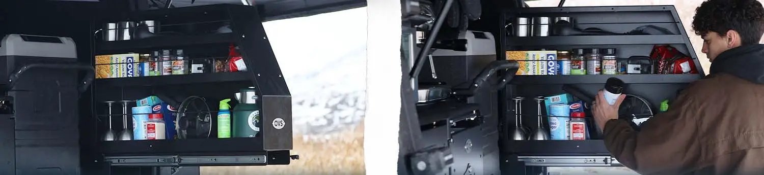 OVS Highline Slide Out Camping Storage System by OVS