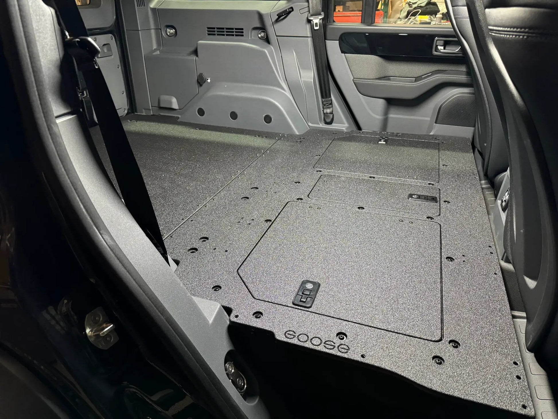 Ineos - Grenadier - 2024-Present - 1st Gen - Explore Series - Second Row Seat Delete Plate System by Goose Gear