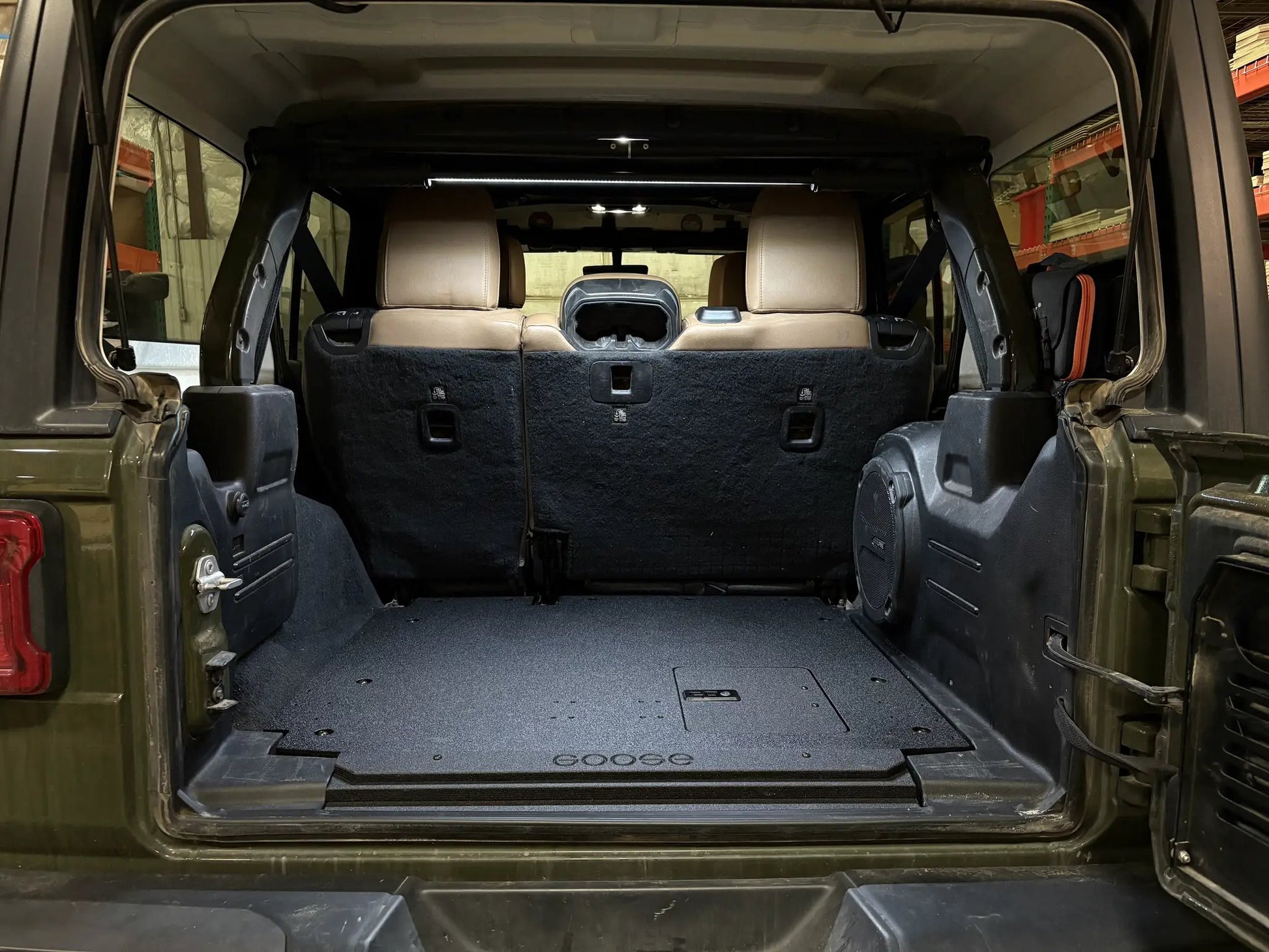Jeep Wrangler 2018-2023 JLU 4 Door - Rear Plate System by Goose Gear