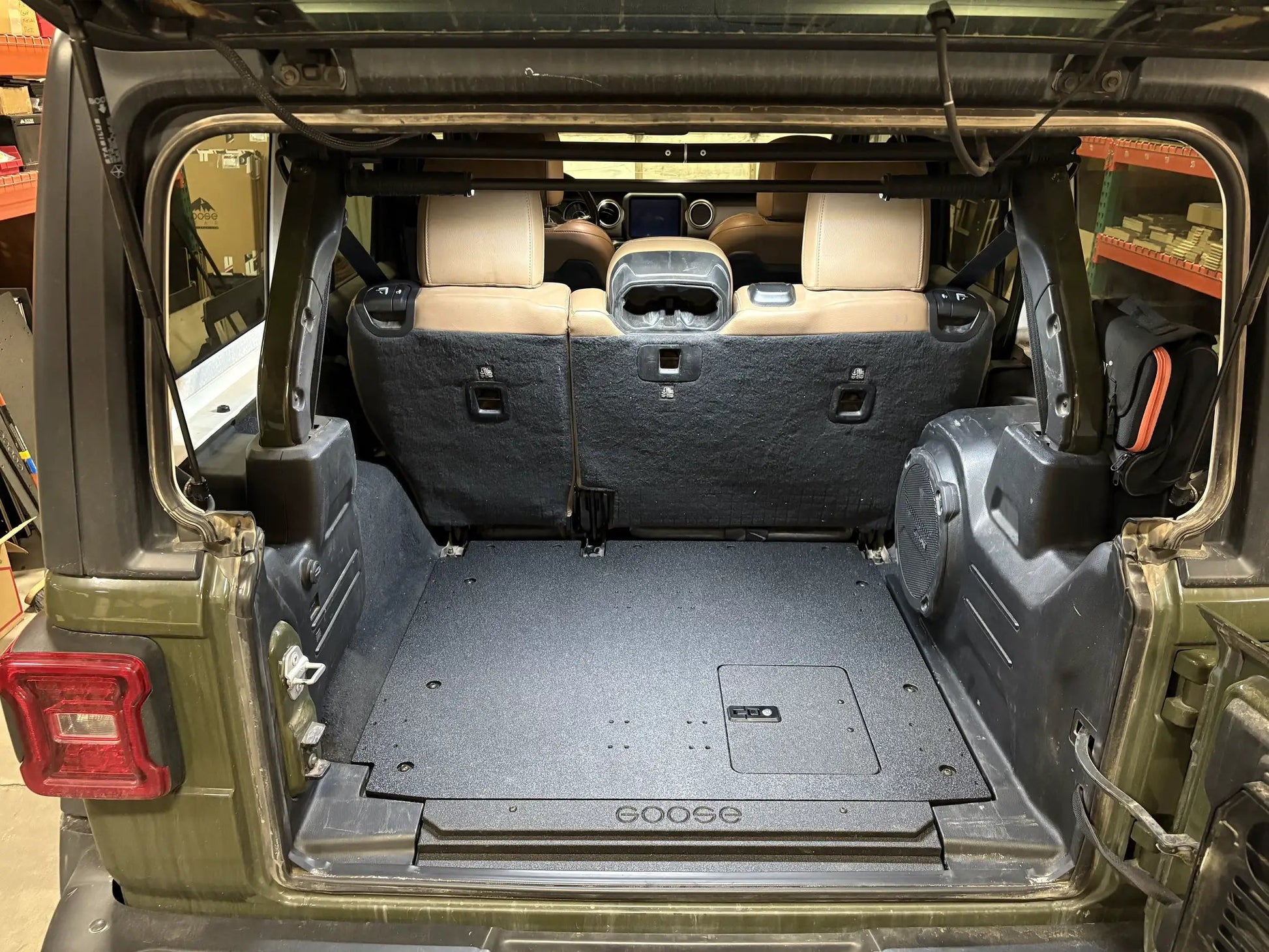 Jeep Wrangler 2018-2023 JLU 4 Door - Rear Plate System by Goose Gear