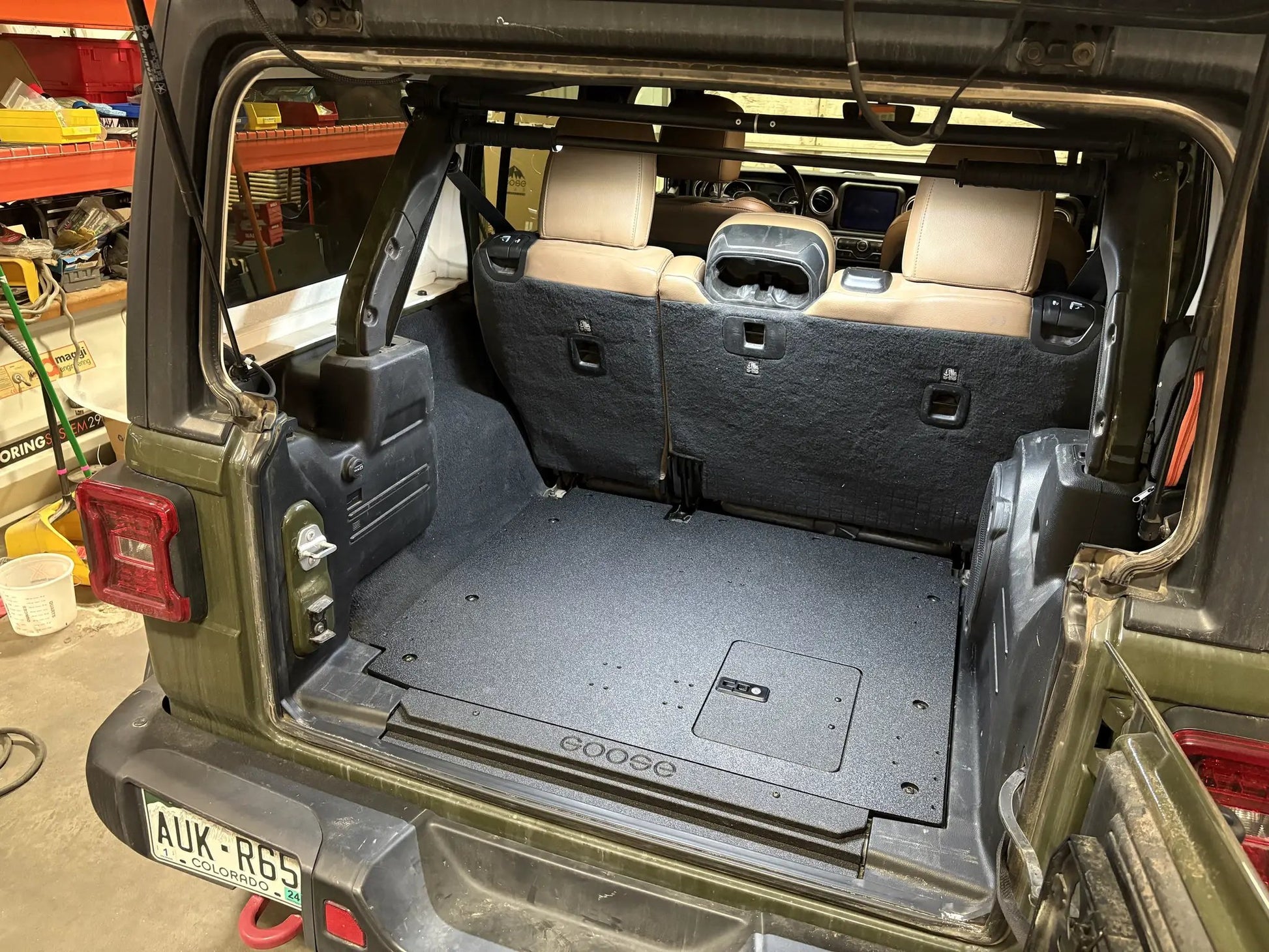 Jeep Wrangler 2018-2023 JLU 4 Door - Rear Plate System by Goose Gear