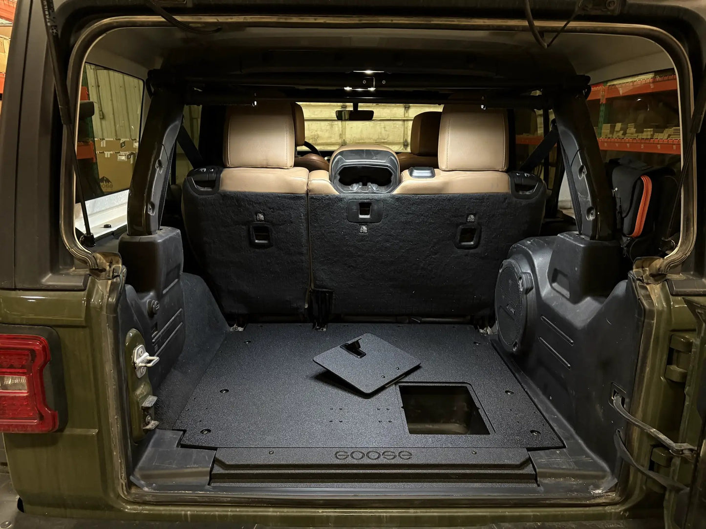 Jeep Wrangler 2018-2023 JLU 4 Door - Rear Plate System by Goose Gear