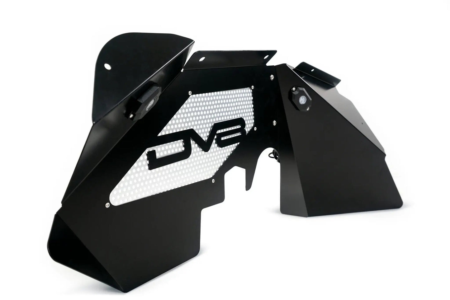 DV8 Offroad Jeep JK Front Inner Fenders With Rock Lights Black by DV8 Offroad