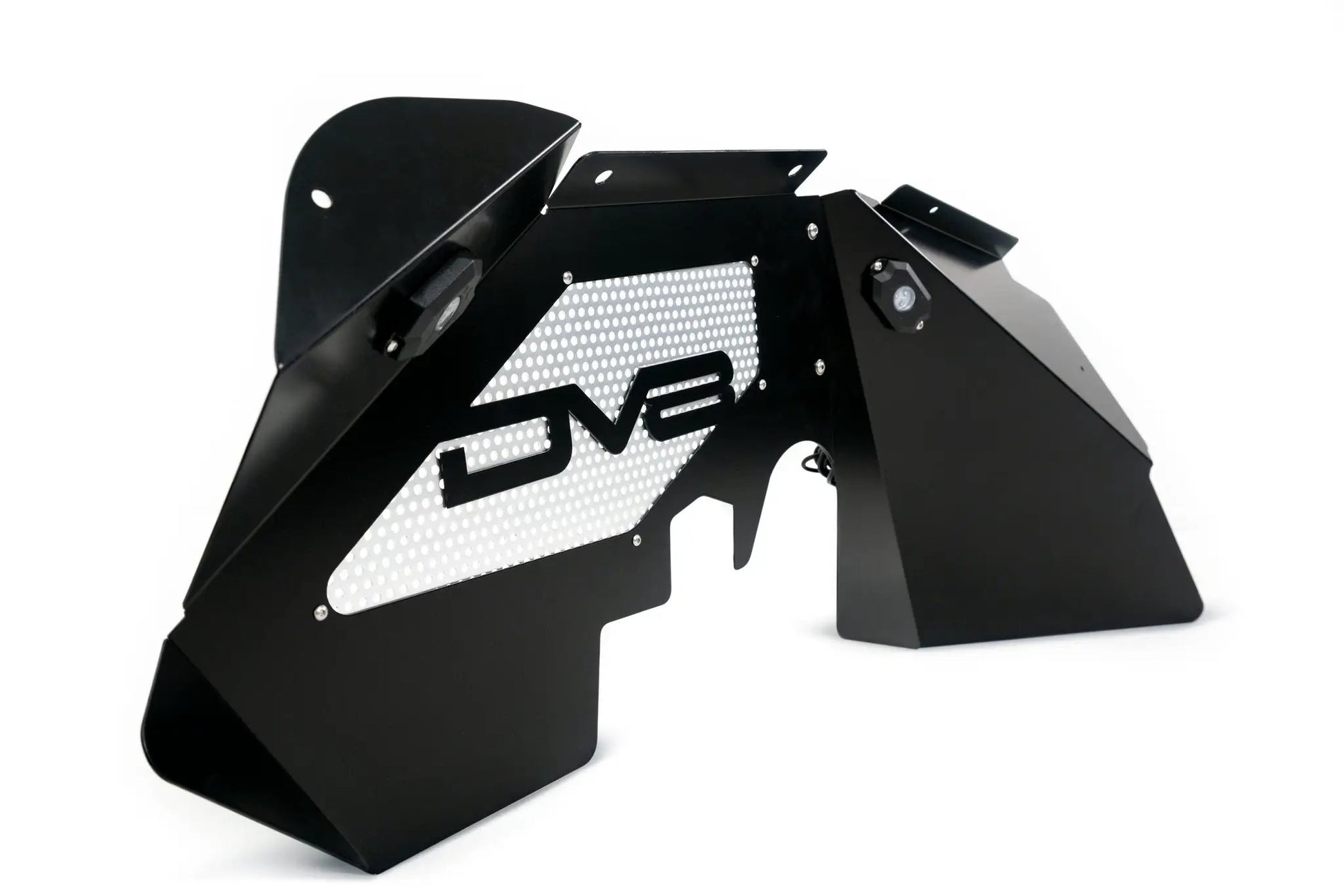 DV8 Offroad Jeep JK Front Inner Fenders With Rock Lights Black by DV8 Offroad