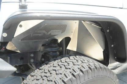 DV8 Offroad 07-18 Jeep JK Inner Fender; Front; Raw Finish by DV8 Offroad