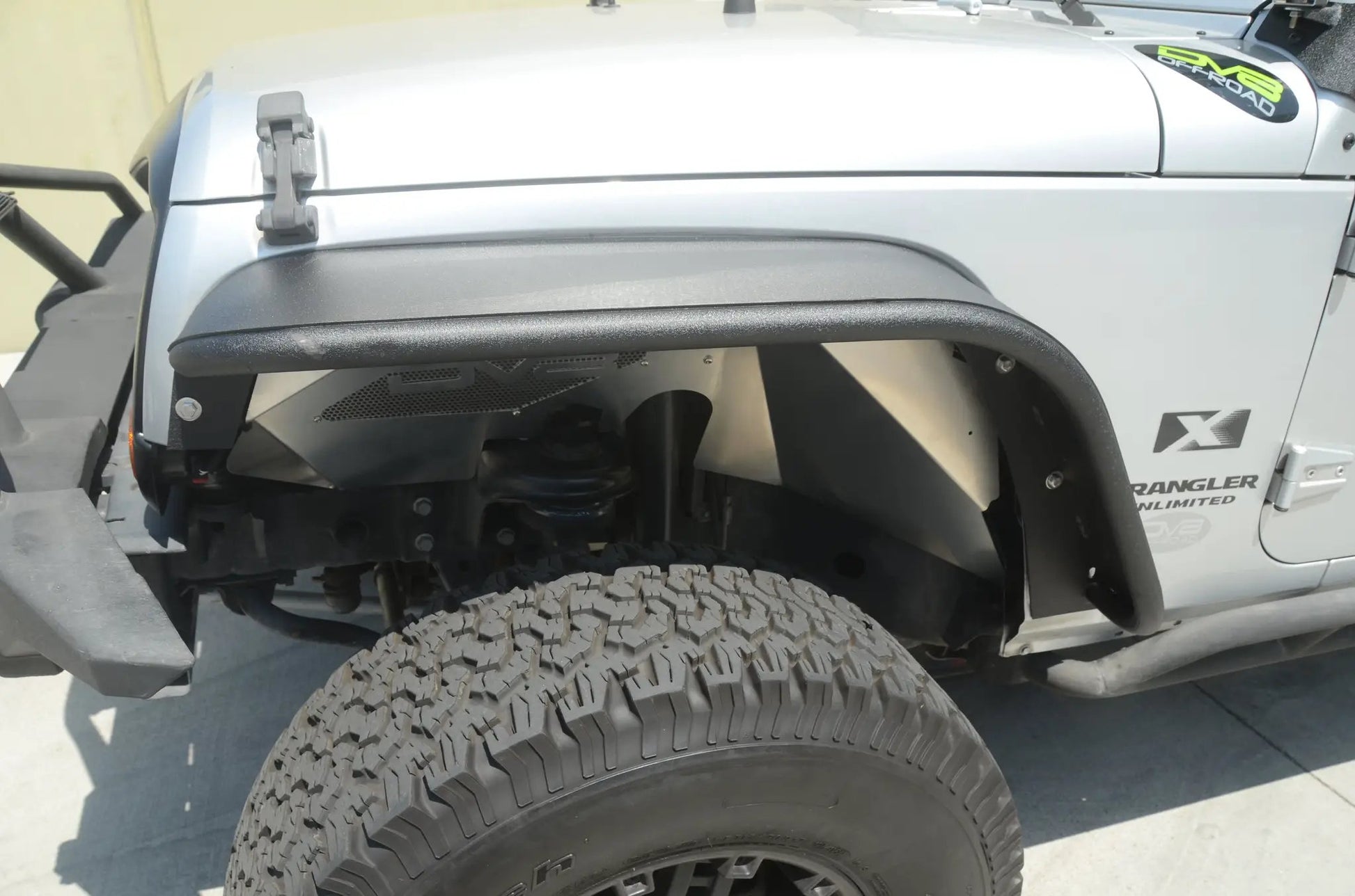 DV8 Offroad Jeep JK Front Inner Fenders Black Or Raw by DV8 Offroad