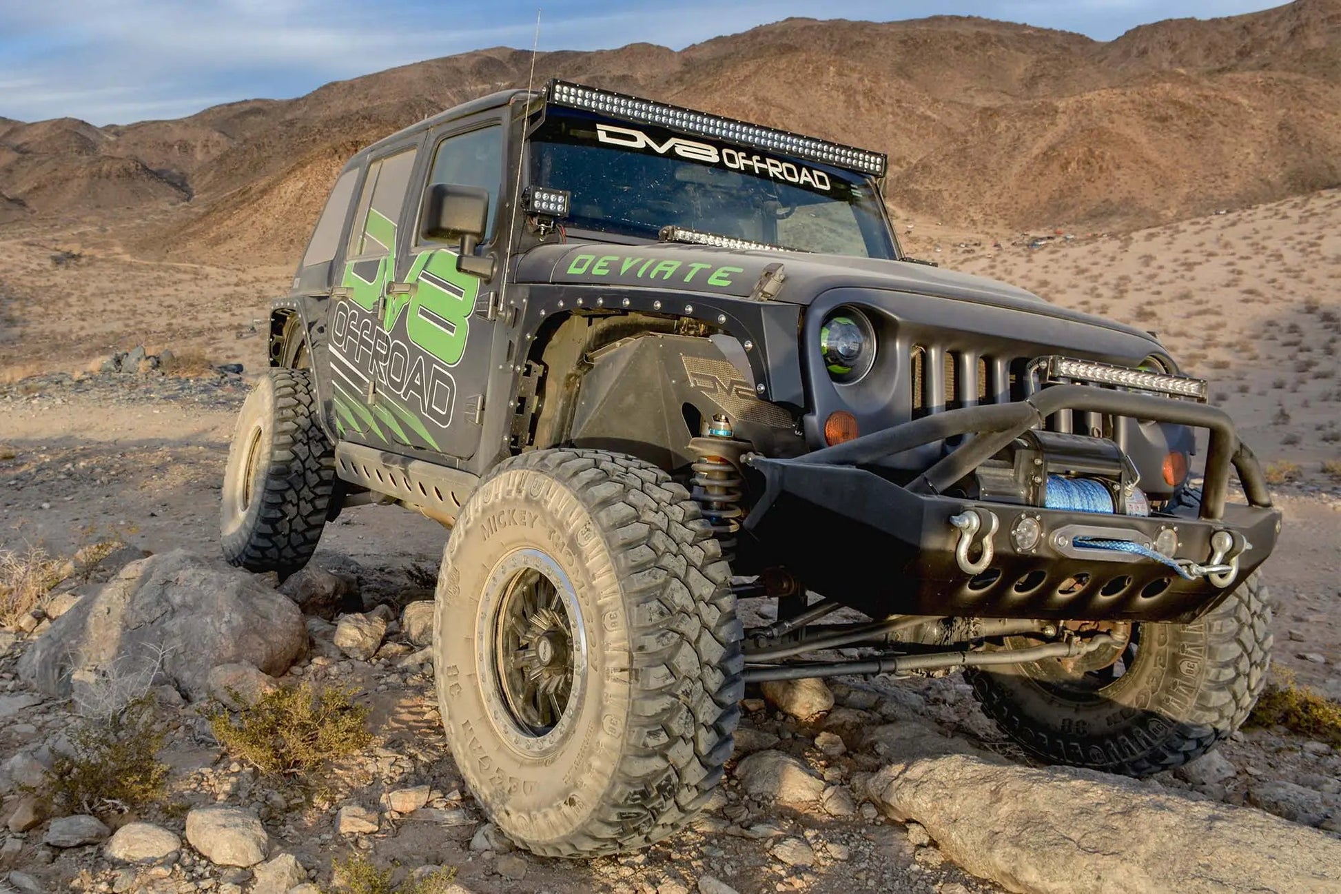 DV8 Offroad Jeep JK Front Inner Fenders Black Or Raw by DV8 Offroad