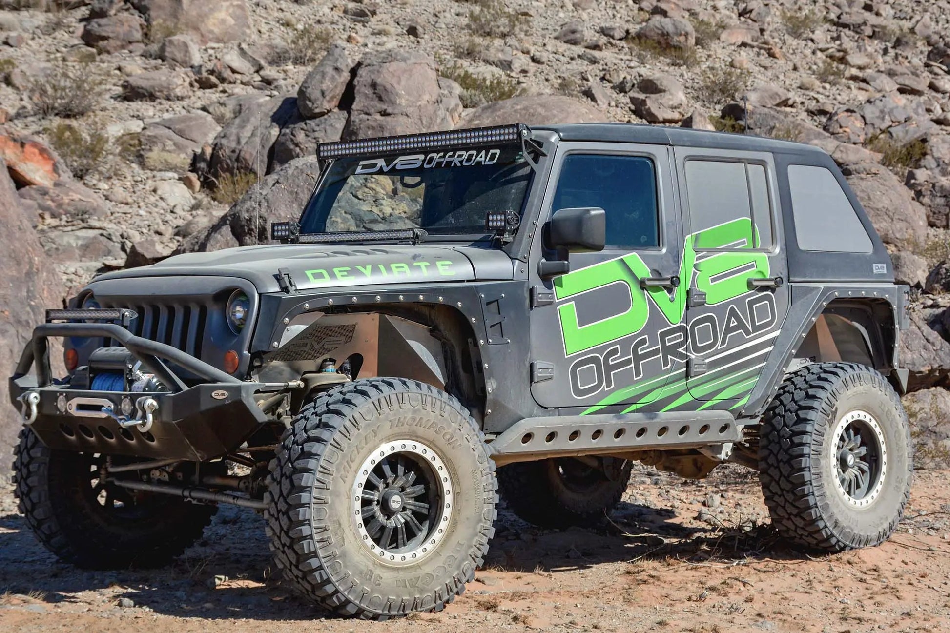 DV8 Offroad Jeep JK Front Inner Fenders Black Or Raw by DV8 Offroad