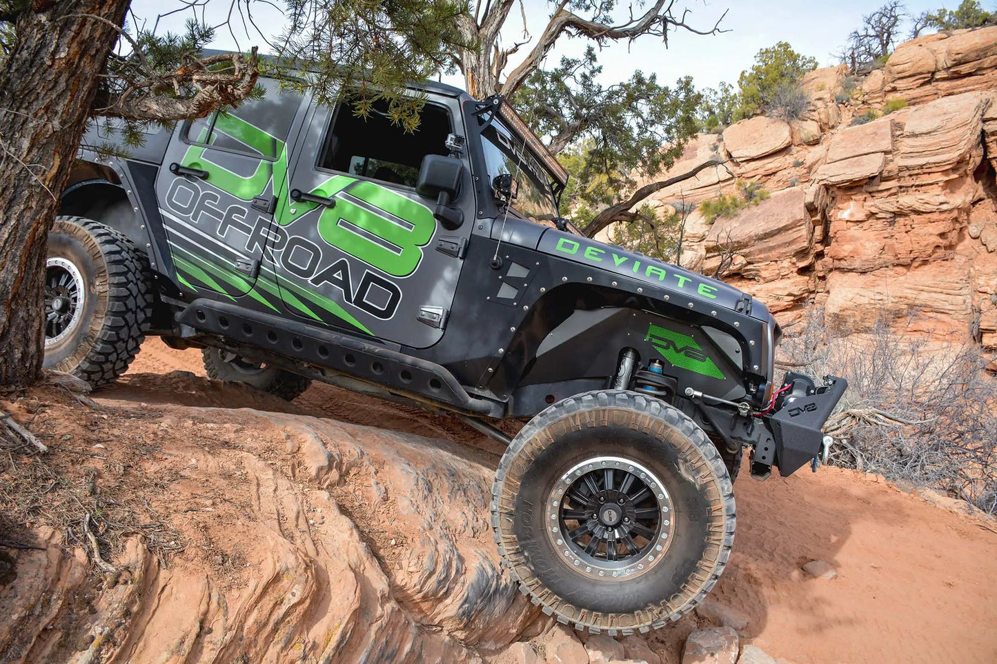 DV8 Offroad Jeep JK Front Inner Fenders Black Or Raw by DV8 Offroad