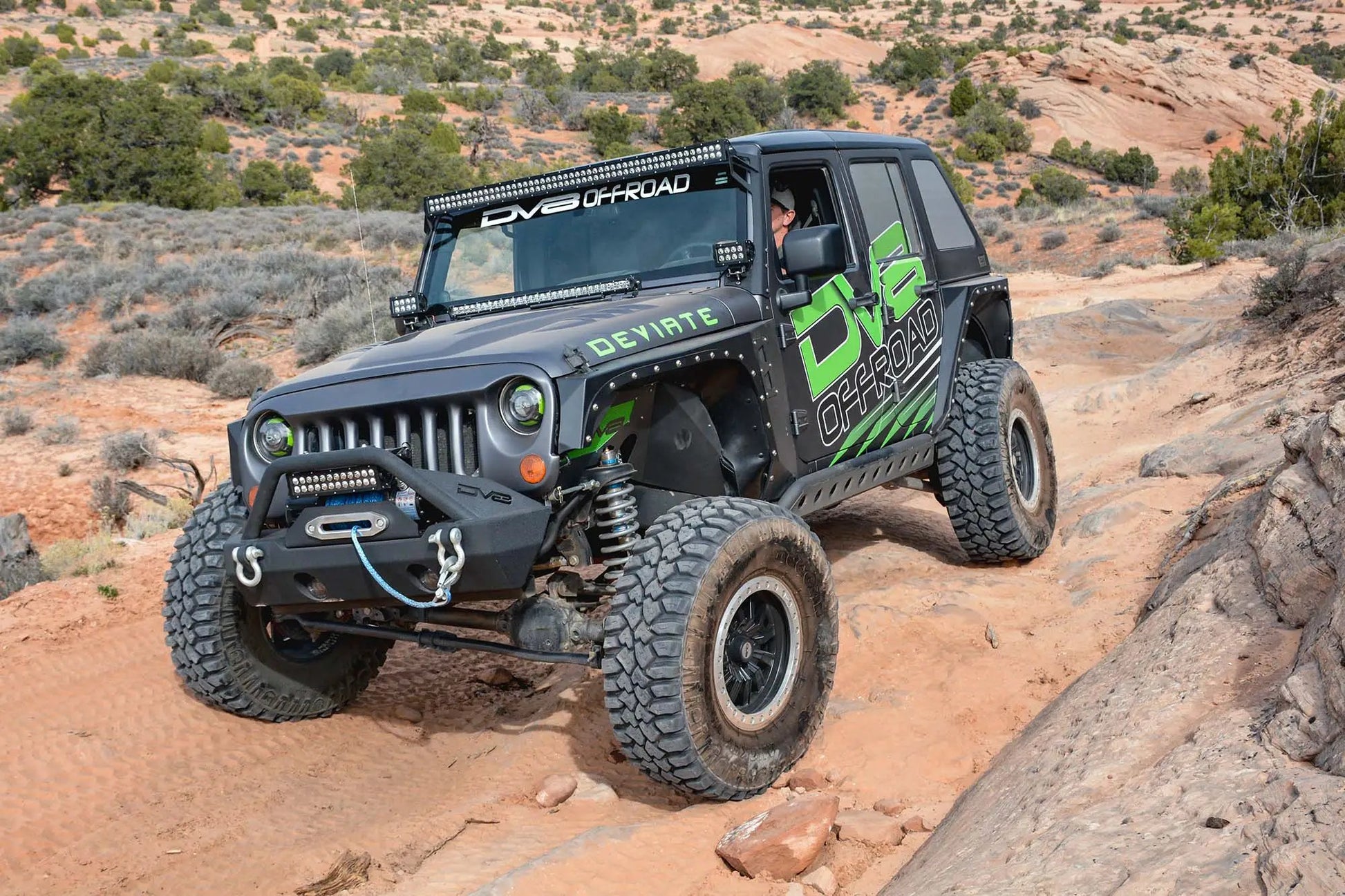 DV8 Offroad Jeep JK Front Inner Fenders Black Or Raw by DV8 Offroad