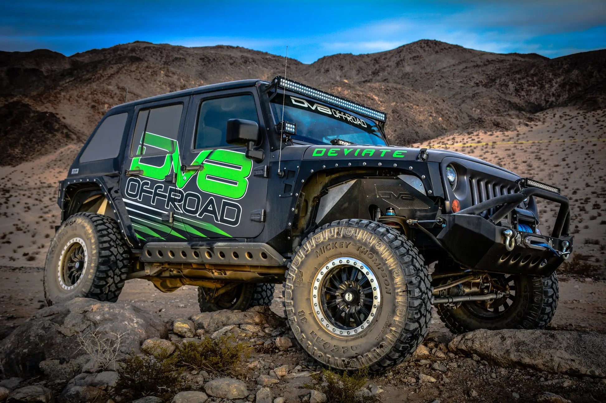 DV8 Offroad Jeep JK Front Inner Fenders Black Or Raw by DV8 Offroad