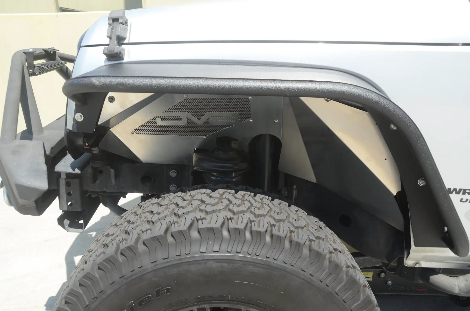 DV8 Offroad 07-18 Jeep JK Inner Fender; Front; Raw Finish by DV8 Offroad