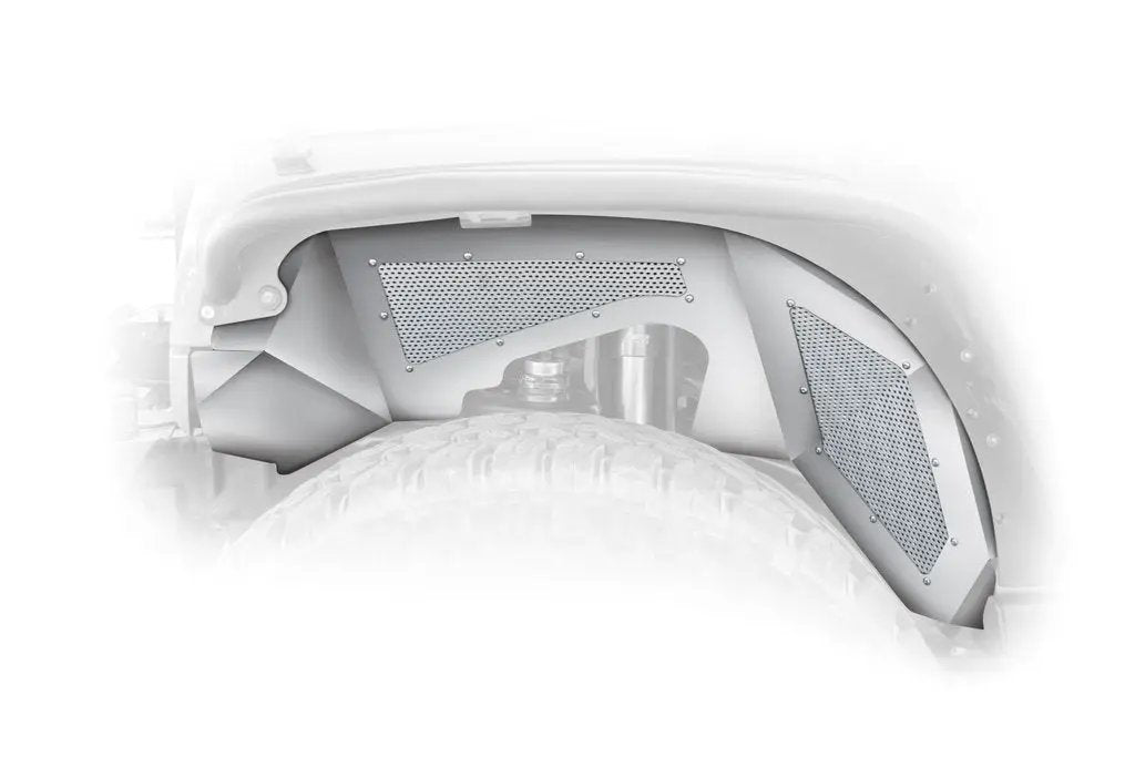 DV8 Offroad 07-18 Jeep JK Inner Fender; Front; Raw Finish by DV8 Offroad