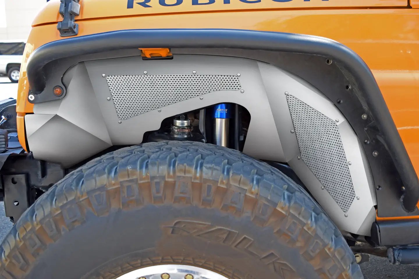 DV8 Offroad 07-18 Jeep JK Inner Fender; Front; Raw Finish by DV8 Offroad