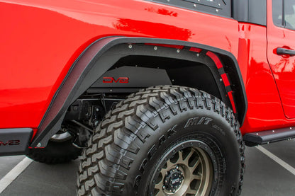 DV8 Offroad Jeep JT Inner Fender; Rear; Black by DV8 Offroad
