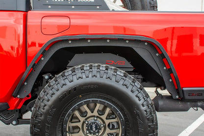 DV8 Offroad Jeep JT Inner Fender; Rear; Black by DV8 Offroad
