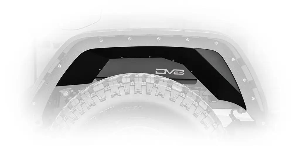DV8 Offroad Jeep JT Inner Fender; Rear; Black by DV8 Offroad
