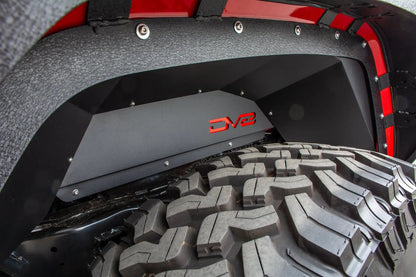 DV8 Offroad Jeep JT Inner Fender; Rear; Black by DV8 Offroad