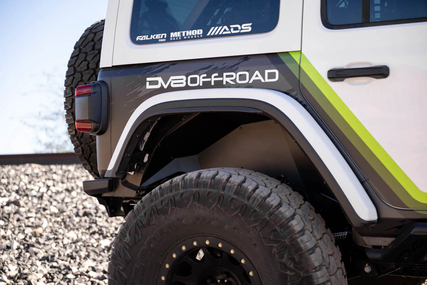 DV8 Offroad 2018-2024 Jeep Wrangler JL Rear Inner Fenders by DV8 Offroad