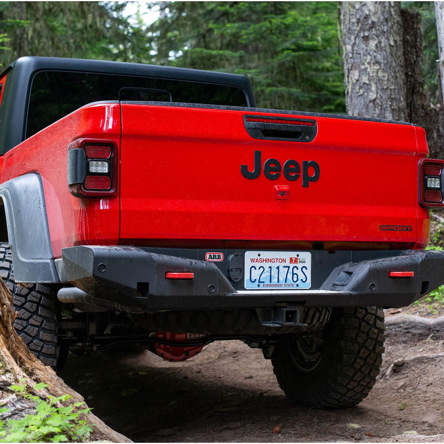 ARB Rear Bumper without Tire Carrier, Vehicle-specific, Finished in Integrit Textured Black Powder Coat