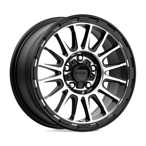 KMC KM542 17X8 6X5.5 S-BLK MACH 20MM by KMC