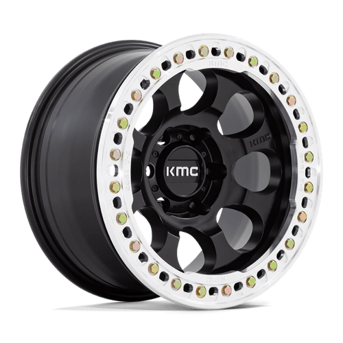 KMC RIOT BL 17X8.5 6X135 SBLK-MC-RG +0