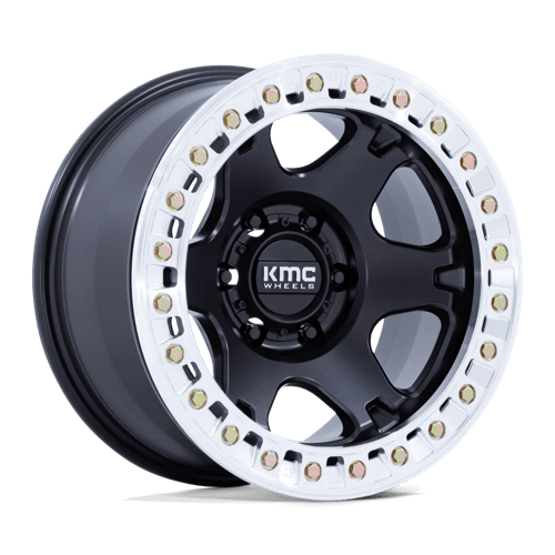 KMC VI BL 17X9 6X5.5 108 -38 S-BLK MACH by KMC