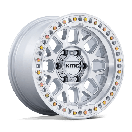 KMC GRS 18X8.5 8X6.5 125 +0 G-SLV MACH-FC by KMC