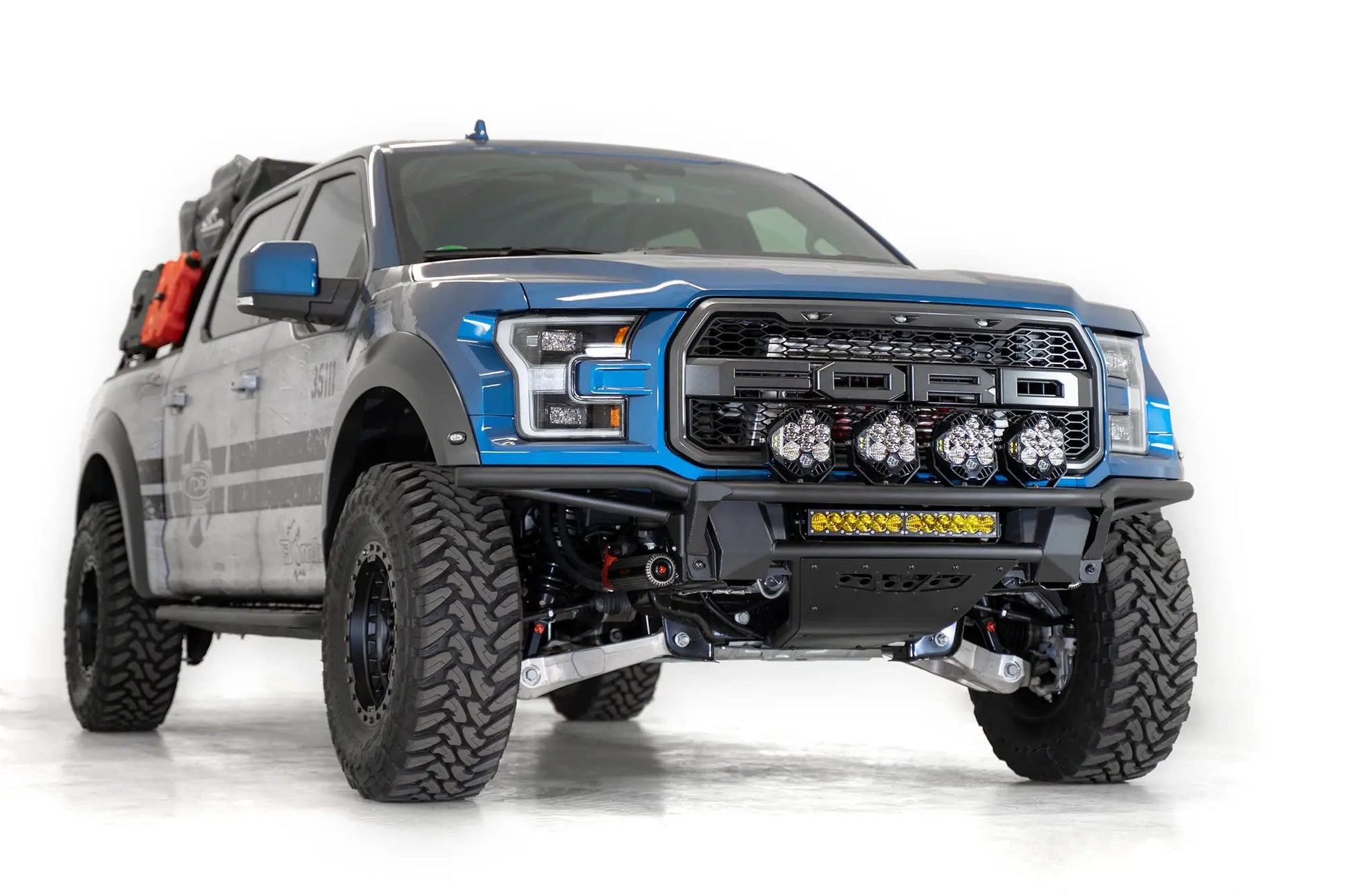 Addictive Desert Designs 2017 - 2020 Ford Raptor ADD PRO Bolt-on Add-On Light Hoop by Addictive Desert Designs