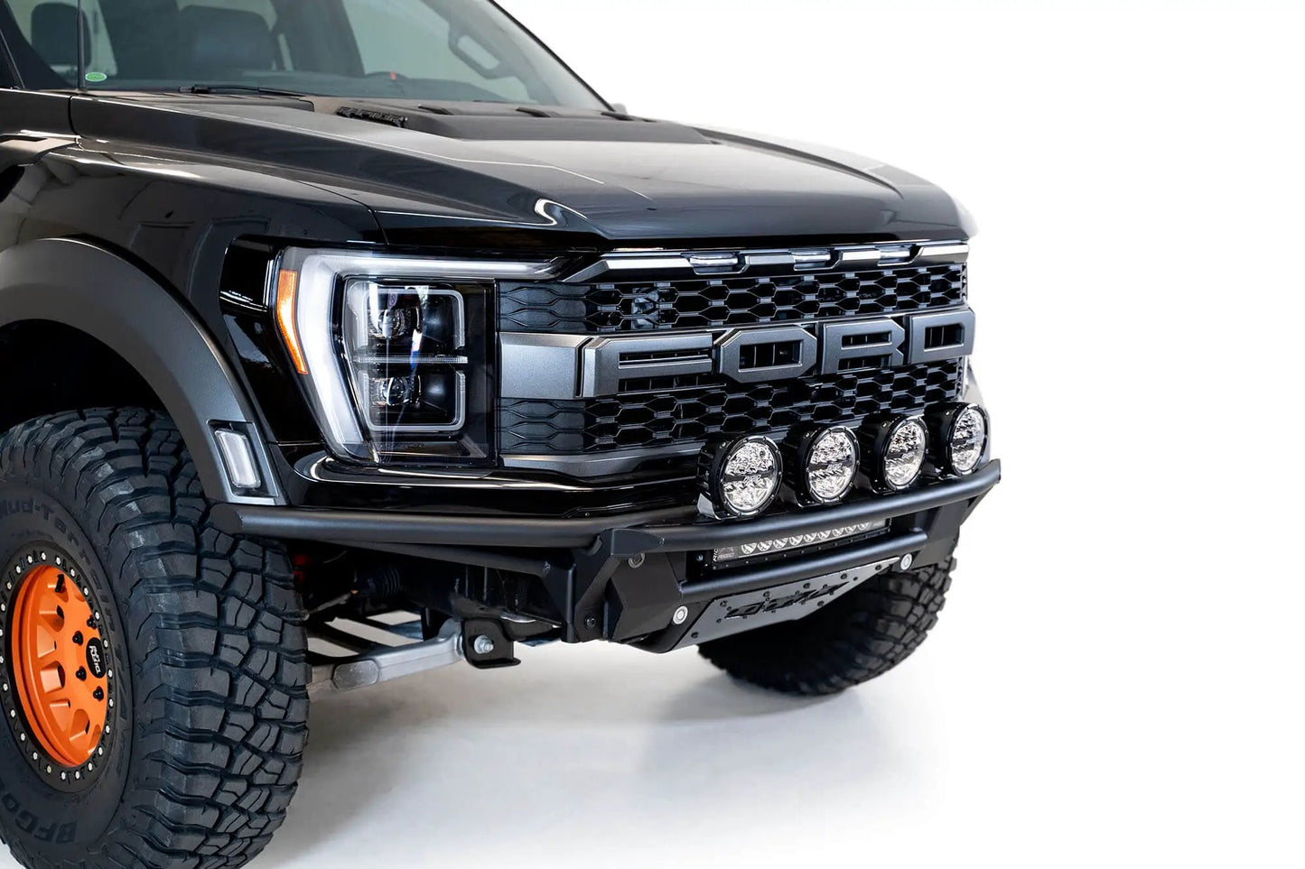 Addictive Desert Designs 2021 - 2023 Ford Raptor PRO Bolt-On Add-On Light Hoop by Addictive Desert Designs